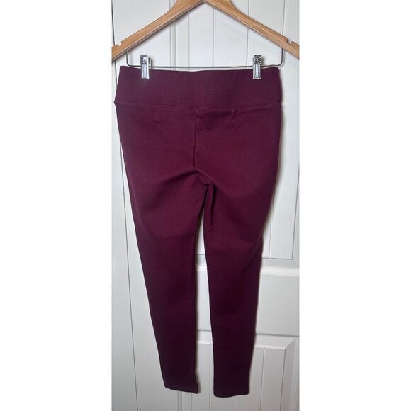 Gibson Latimer Burgundy Dress Leggings XS Rayon Blend - Picture 2 of 8